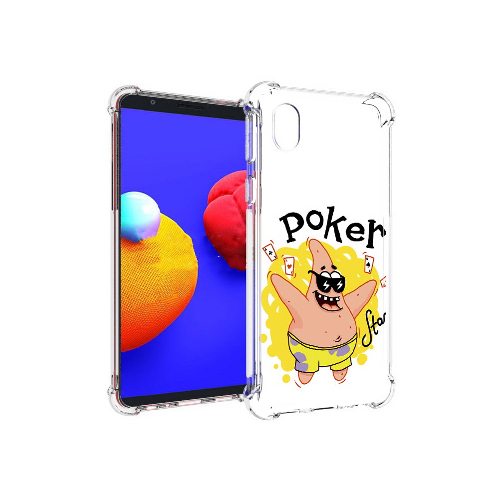 

Чехол MyPads Tocco для Samsung Galaxy A01 Core Патрик (PT151825.477.133), Прозрачный, Tocco
