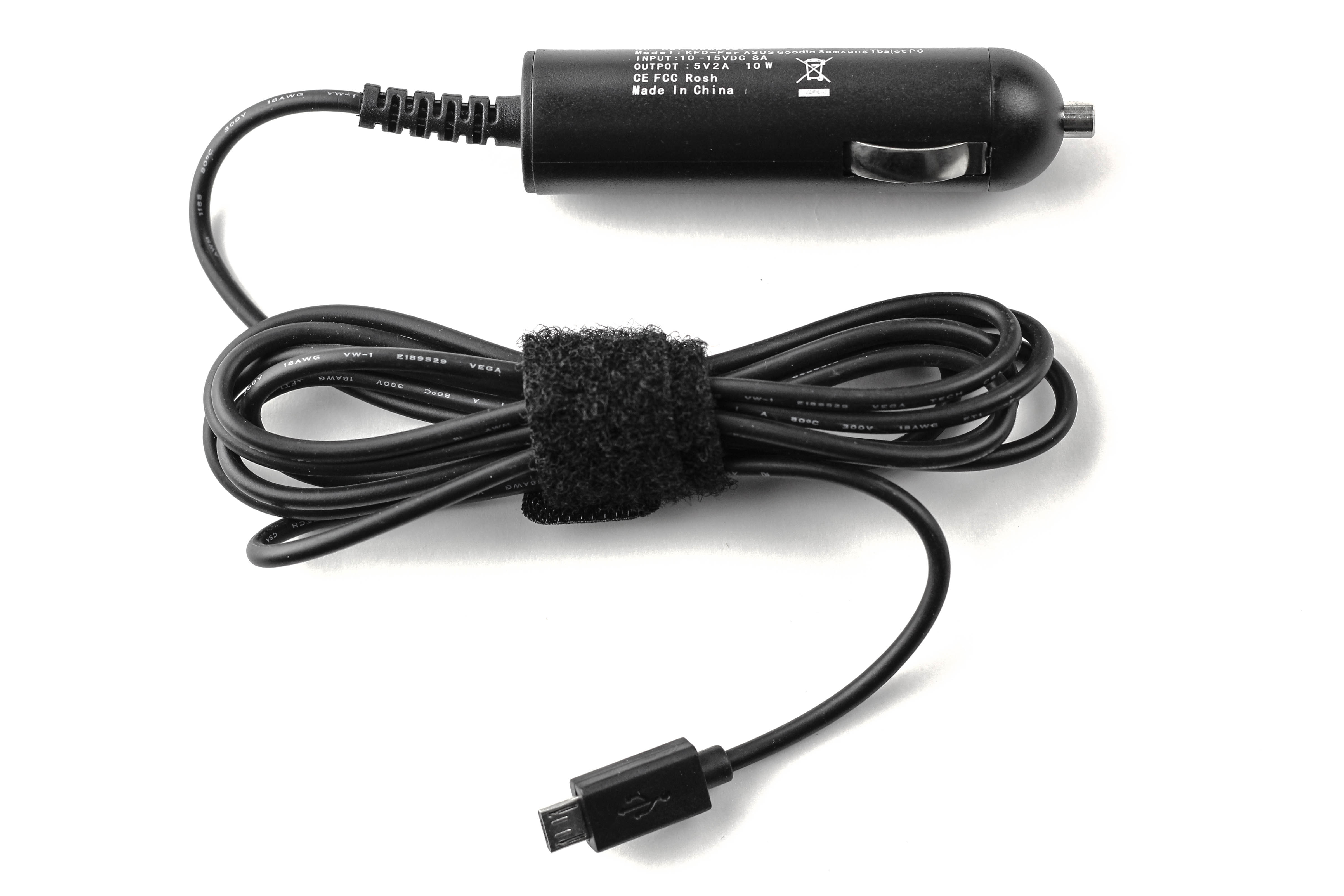 

Автомобильная зарядка для планшетов 5V 2A microUSB