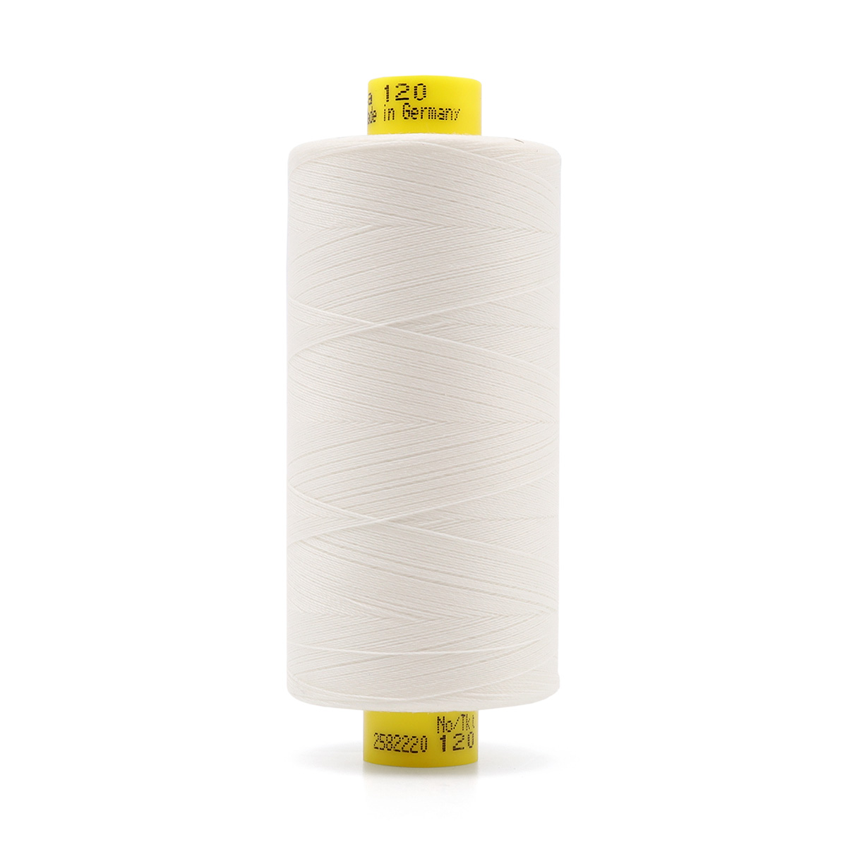 

Нить Gutermann Mara 120, 1000 м, 100% полиэстер (700207) (111 айвори), 10 шт, Белый, 684355