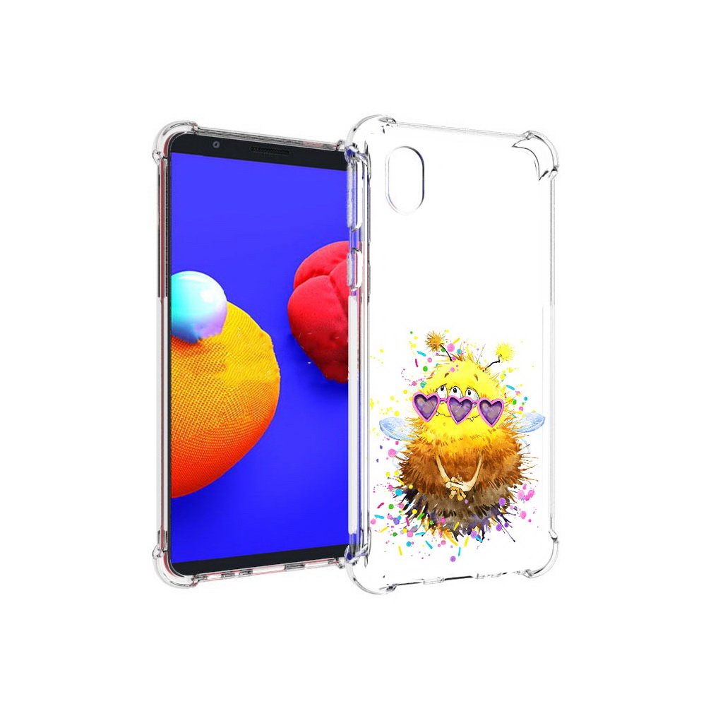 

Чехол MyPads Tocco для Samsung Galaxy A01 Core Пушитый шмель (PT151825.477.143), Прозрачный, Tocco