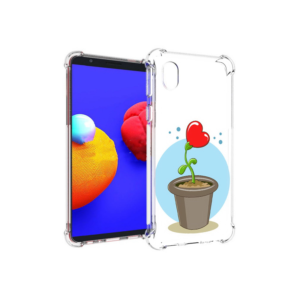 Чехол MyPads Tocco для Samsung Galaxy A01 Core Растение любви 14 февраля
