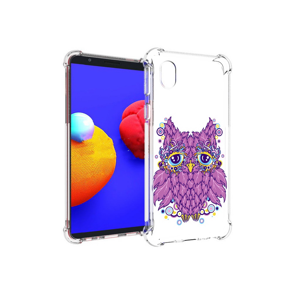 

Чехол MyPads Tocco для Samsung Galaxy A01 Core Розовая сова (PT151825.477.147), Прозрачный, Tocco