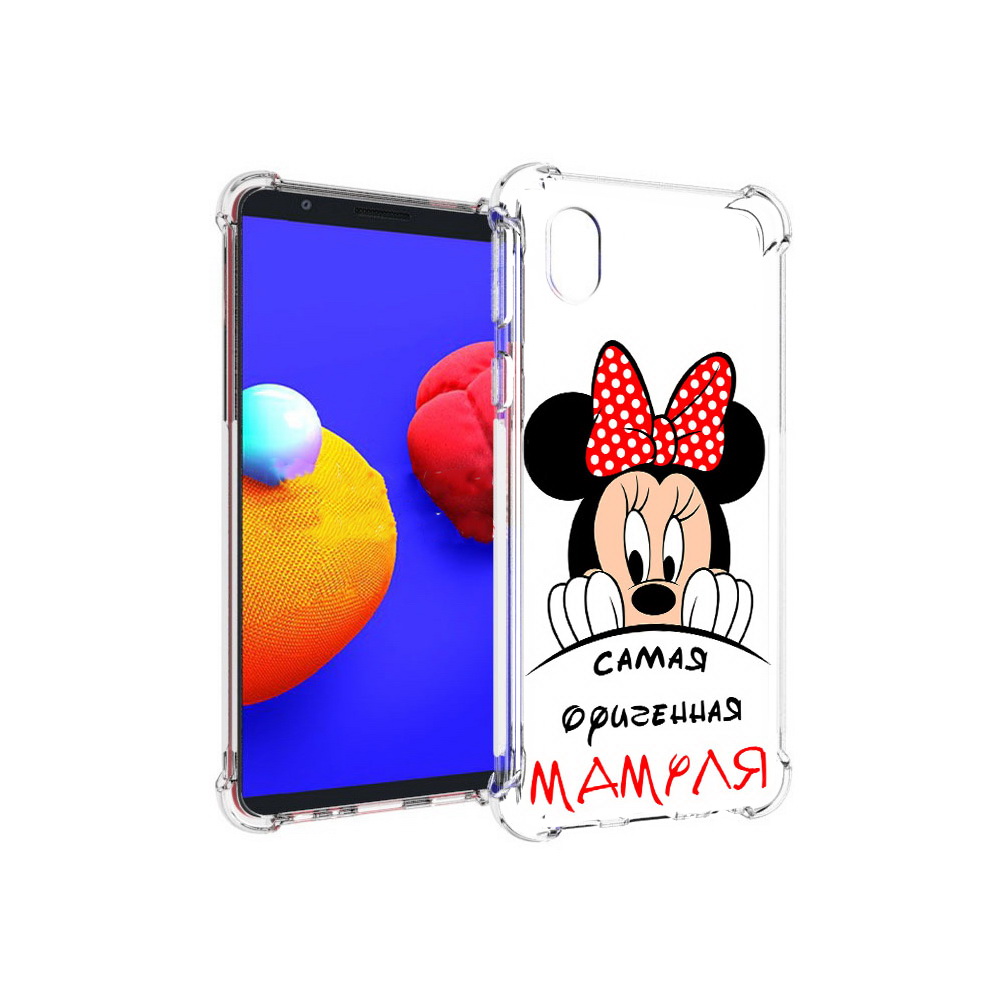 

Чехол MyPads Tocco для Samsung Galaxy A01 Core Самая лучшая мамуля Мини Маус, Прозрачный, Tocco