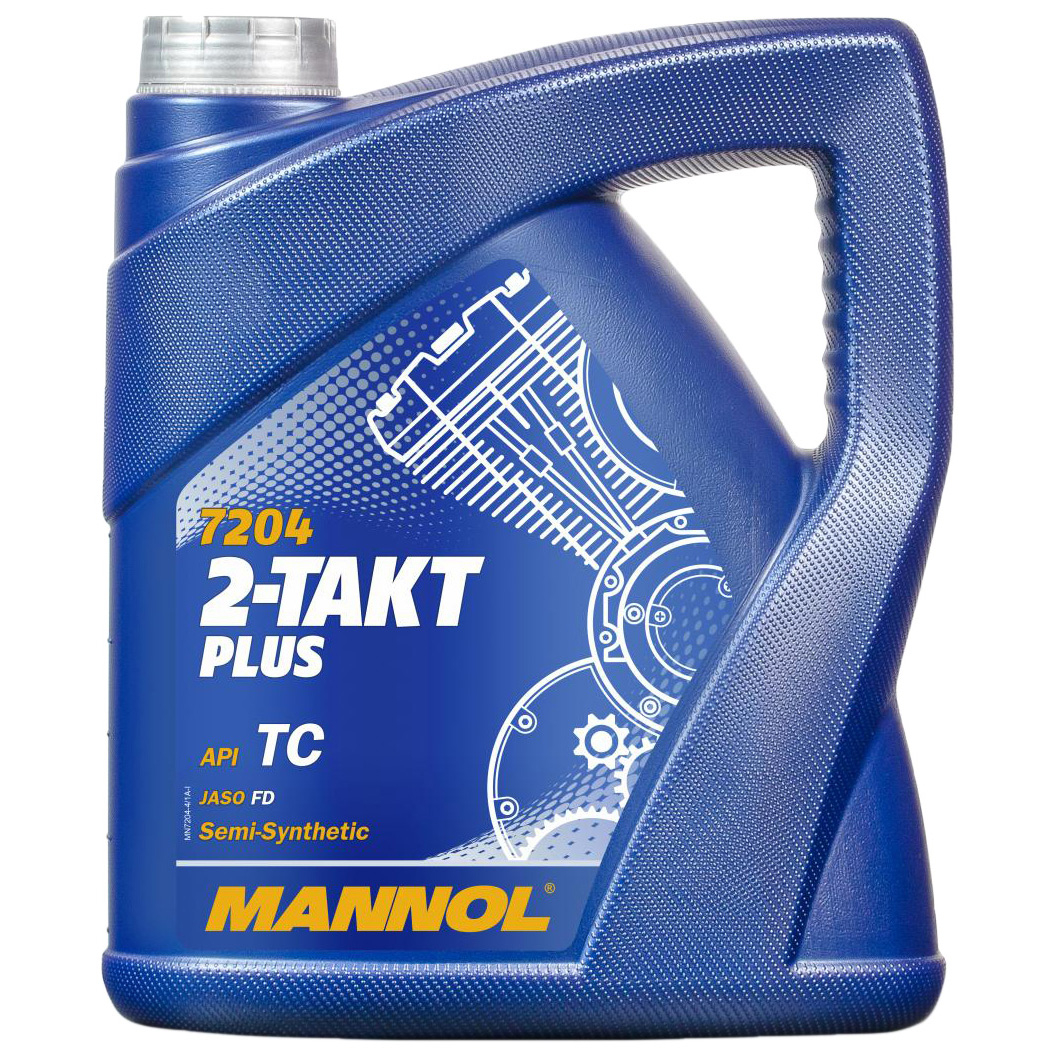 Полусинтетическое моторное масло MANNOL Mannol 2-Takt Plus 4 л
