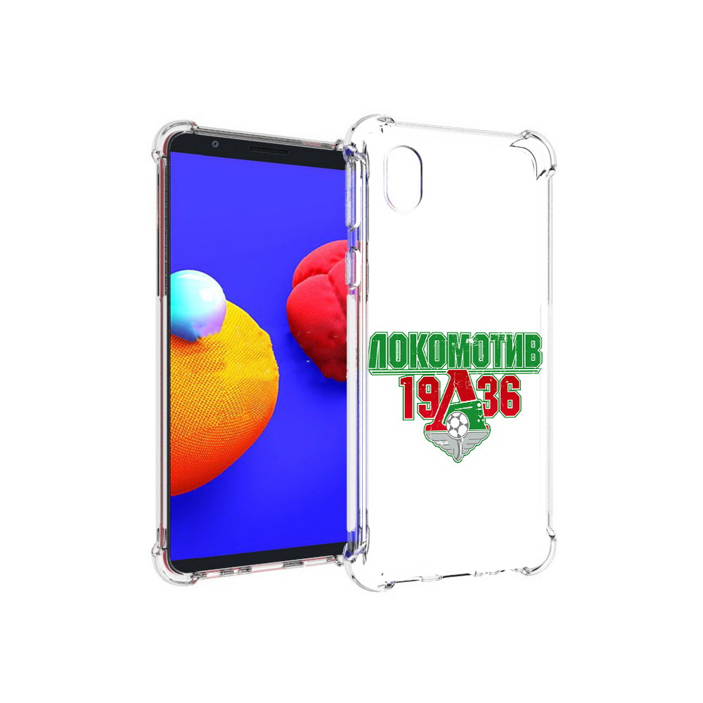 

Чехол MyPads Tocco для Samsung Galaxy A01 Core ФК локомотив 1936 (PT151825.477.182), Прозрачный, Tocco