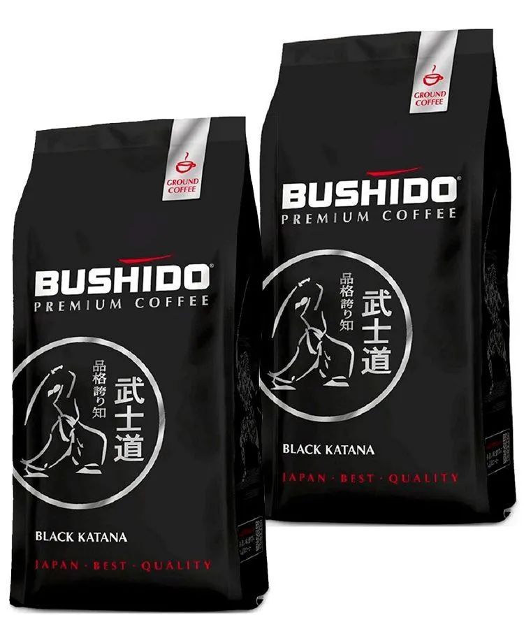 Кофе молотый Bushido Black Katana, 227 г х 2 шт
