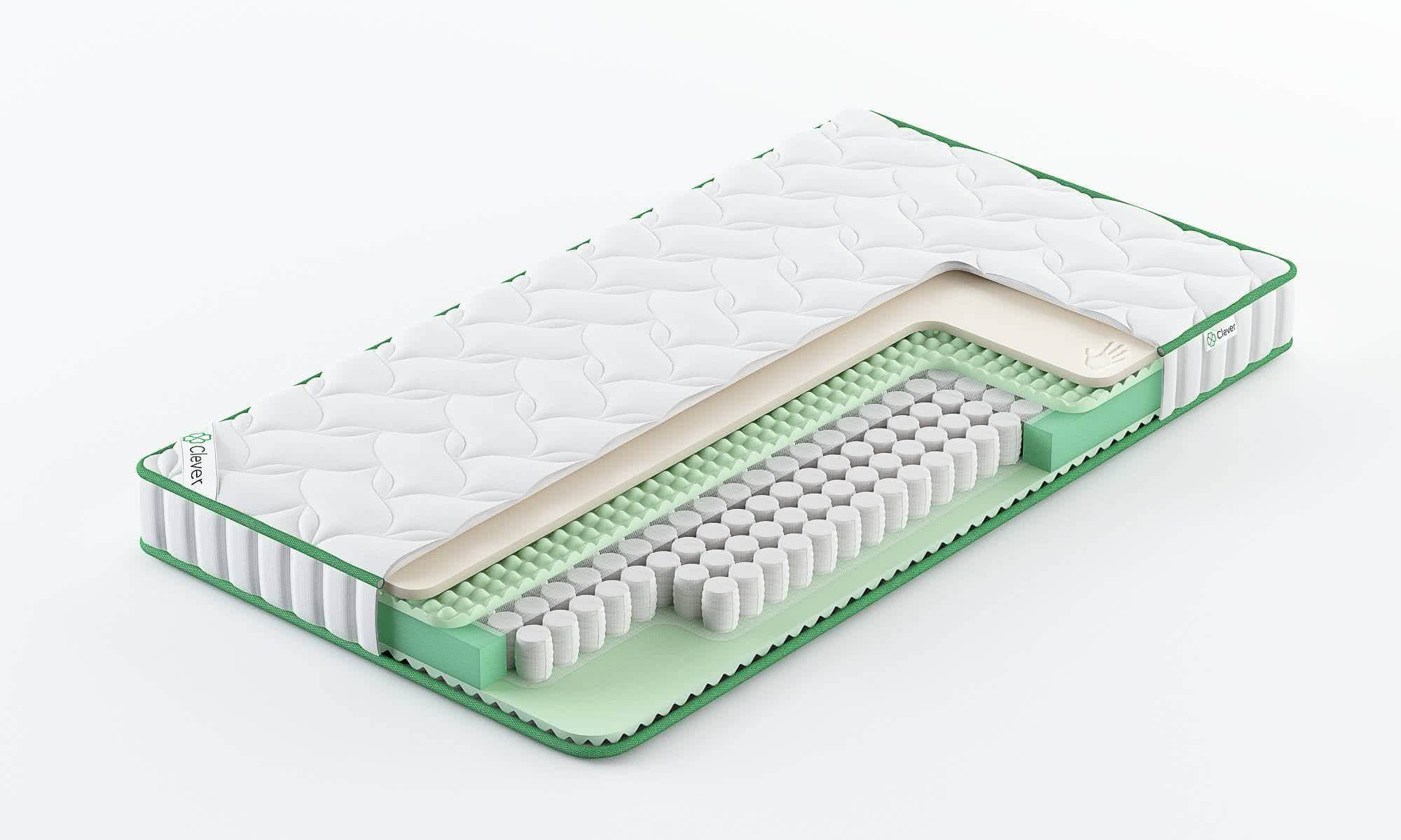 

Матрас Clever Effect Slim 80x210, Белый, CLEVER EFFECT SLIM