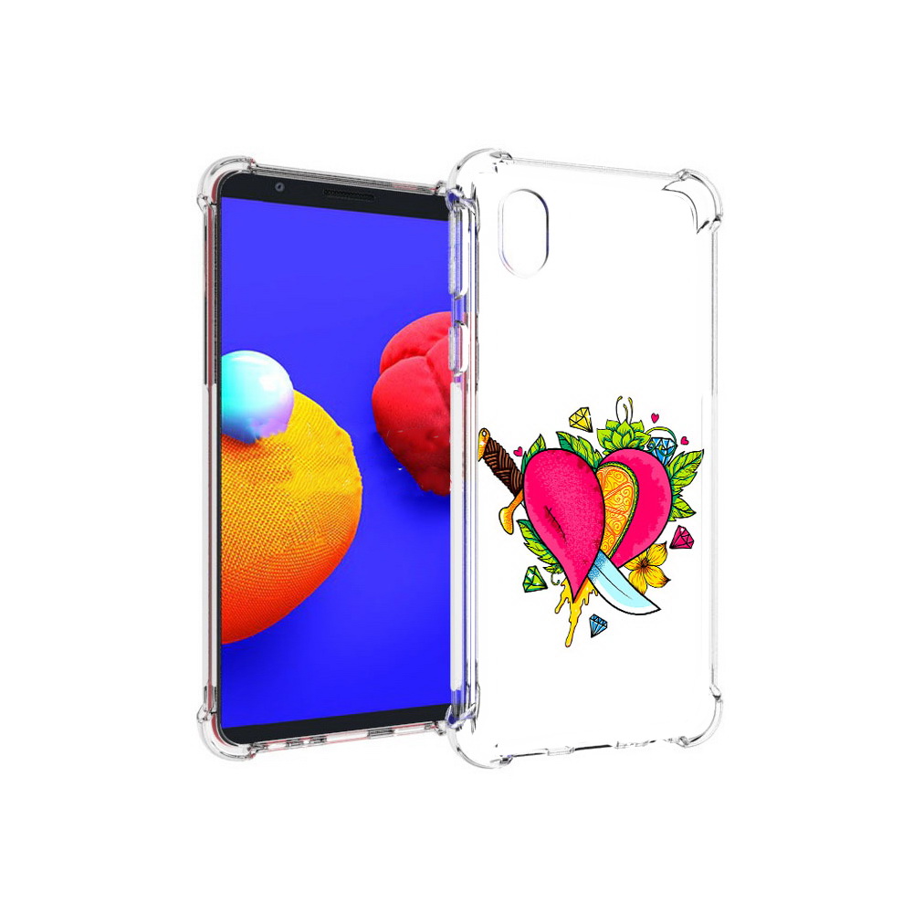 

Чехол MyPads Tocco для Samsung Galaxy A01 Core Фруктовое сердце (PT151825.477.188), Прозрачный, Tocco