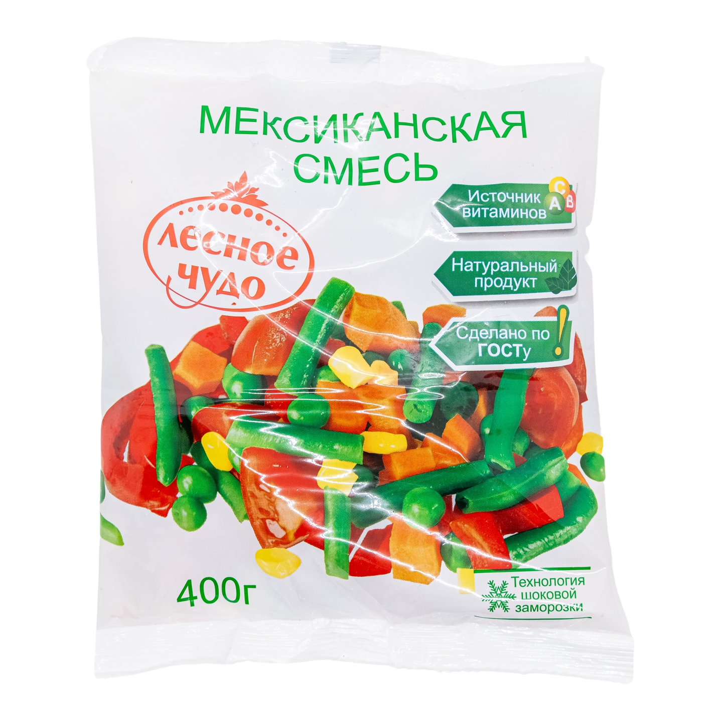 

Овощная смесь Лесное чудо Мексиканская быстрозамороженная 400 г