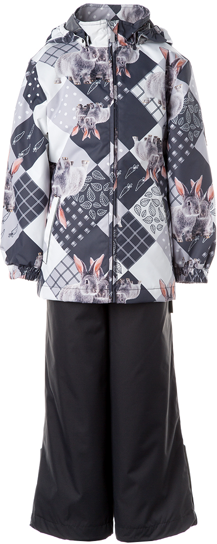 

Комплект демисезонный Huppa YONNE 13048, серый с принтом/тёмно-серый р.116, YONNE