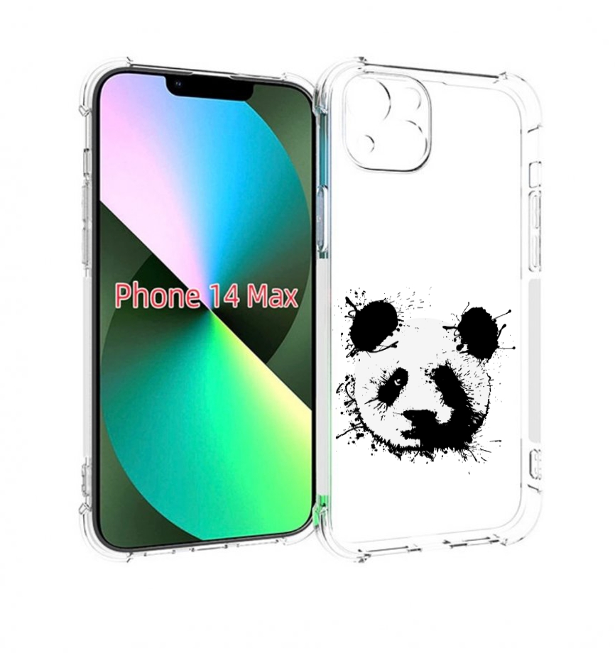 

Чехол MyPads клякса-панда для iPhone 14 Plus (6.7), Прозрачный, Tocco