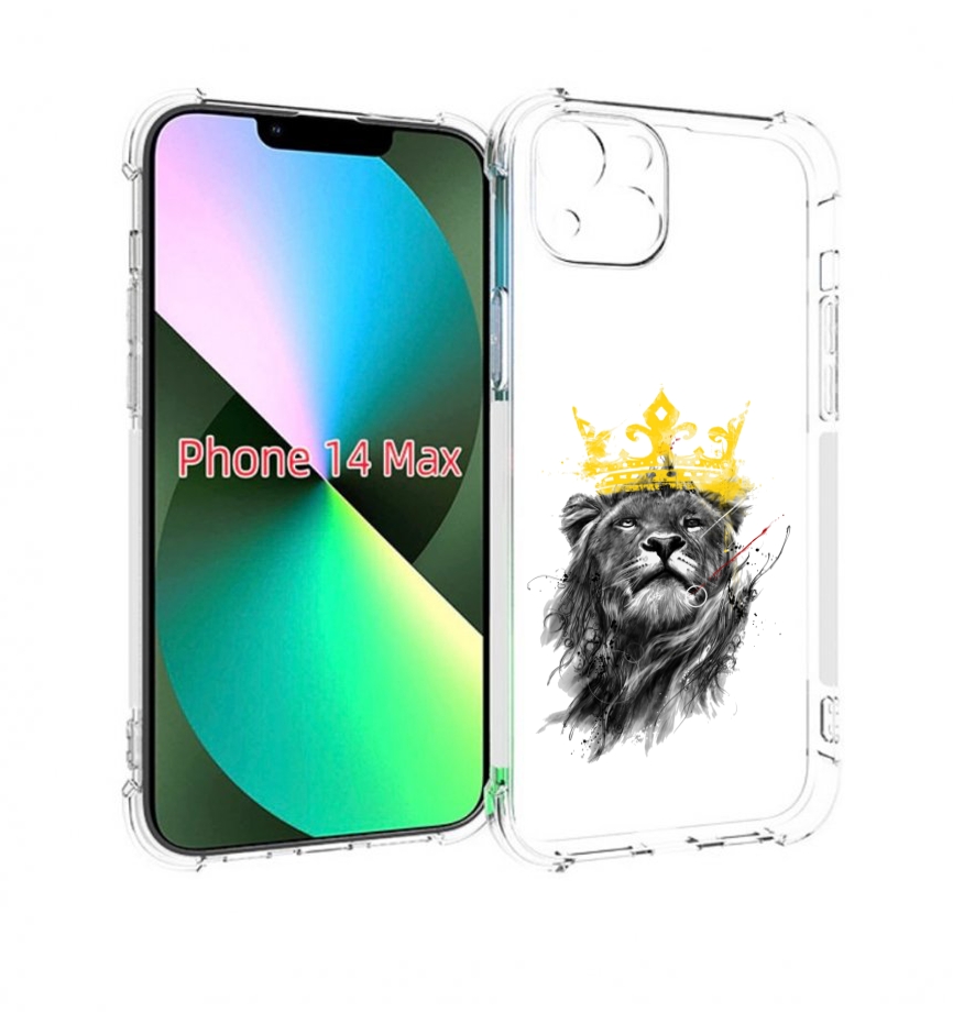 

Чехол MyPads король-лев для iPhone 14 Plus (6.7), Прозрачный, Tocco