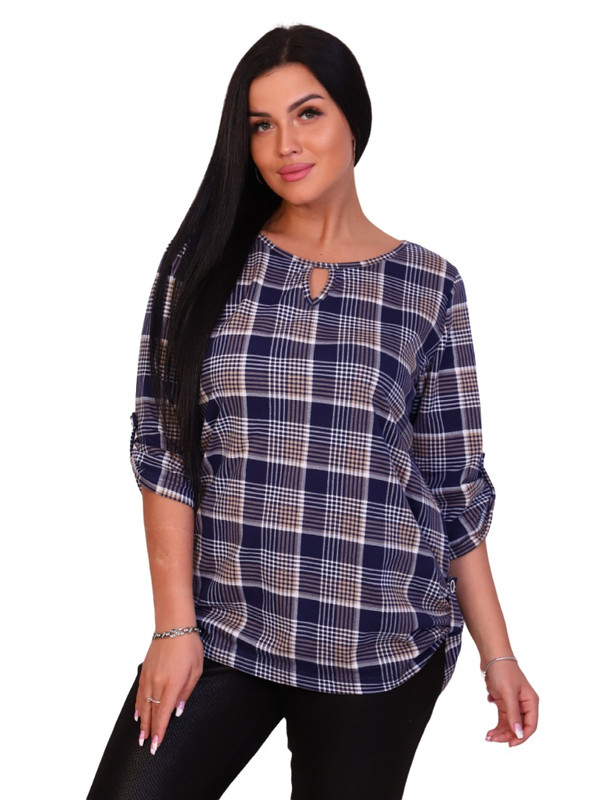

Рубашка женская New Life jersey 102-111 бежевая 58 RU, 102-111