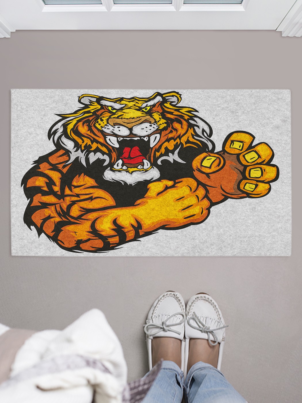 

Придверный коврик в прихожую для обуви, на резиновой основе, 75x45 см door_38687 JoyArty