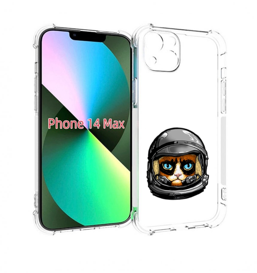 

Чехол MyPads кот космонавт для iPhone 14 Plus (6.7), Прозрачный, Tocco