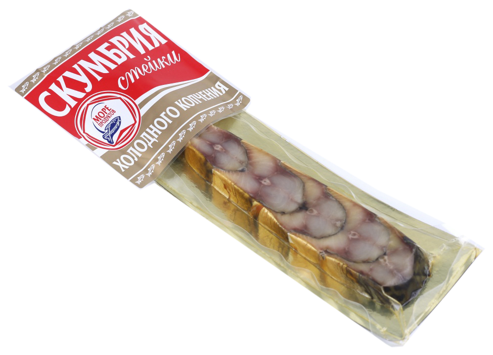 

Скумбрия Море продуктов стейки холодного копчения 200 г