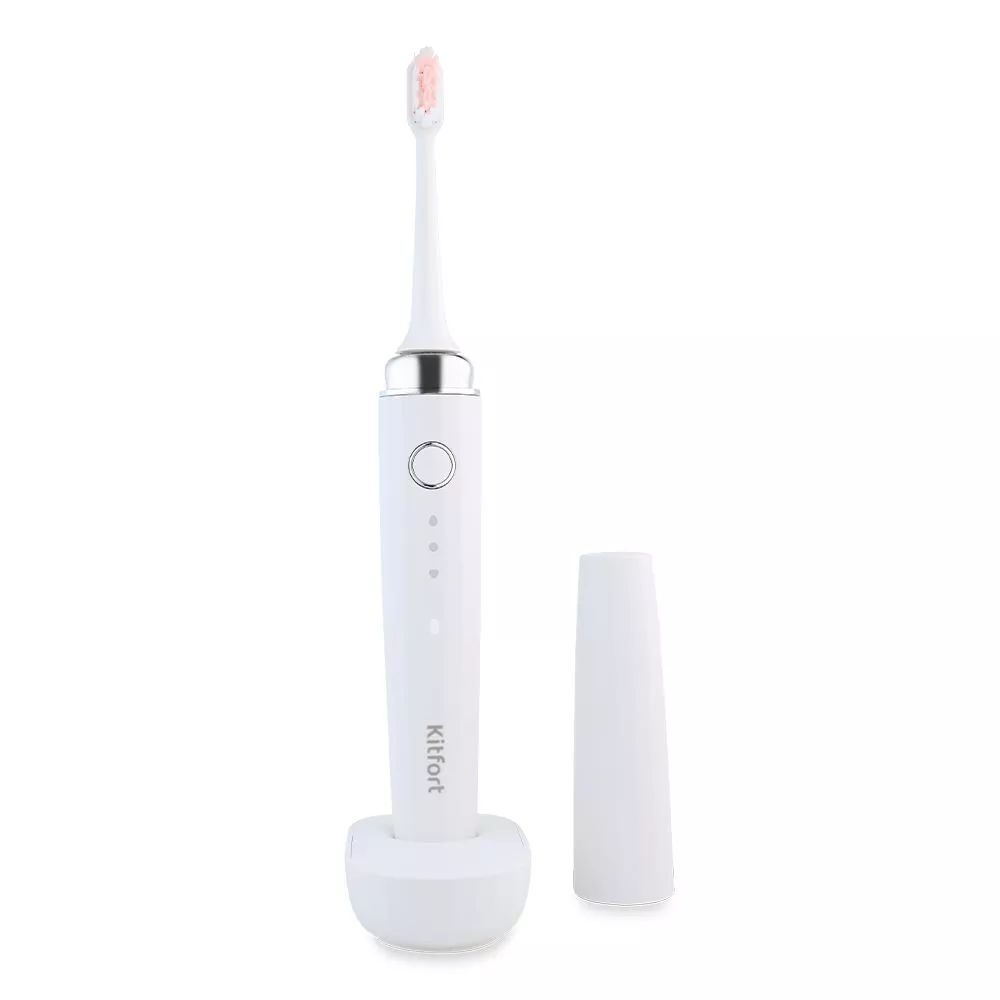 Электрическая зубная щетка Kitfort КТ-2954 белая электрическая зубная щетка xiaomi mijia sonic electric toothbrush t301 белая mes605