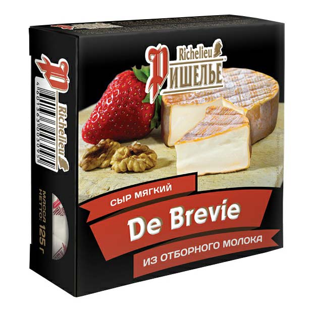 фото Сыр мягкий ришелье de brevie 55% 125 г раменский деликатес