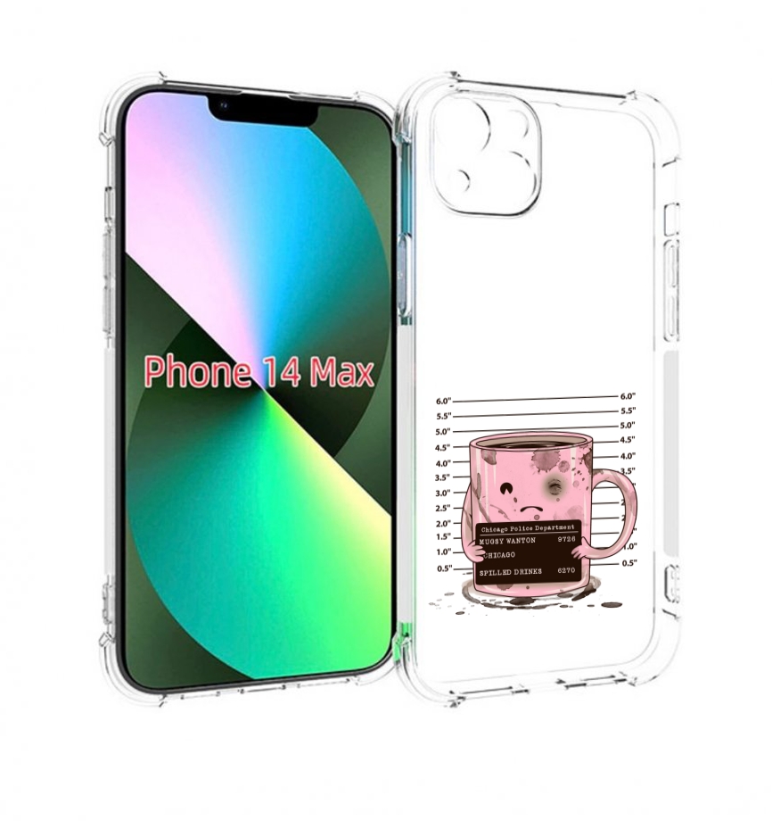

Чехол MyPads кружка для iPhone 14 Plus (6.7), Прозрачный, Tocco