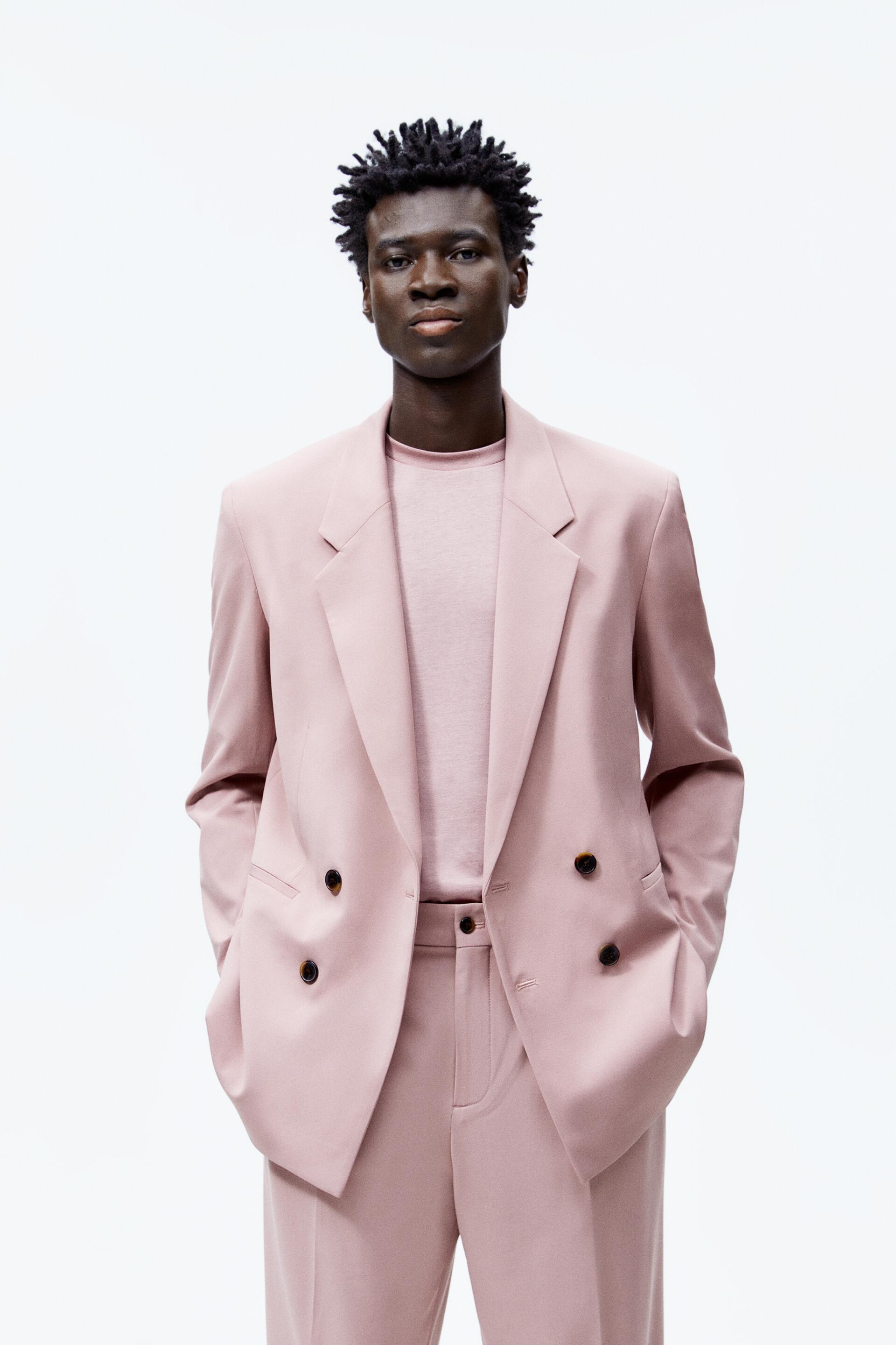 

Блейзер мужской ZARA 02674303 розовый 46 RU (доставка из-за рубежа), 02674303
