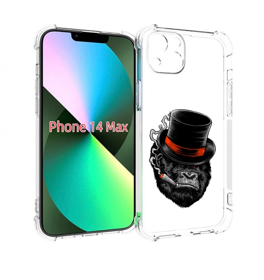 

Чехол MyPads дизайнерская горилла для iPhone 14 Plus (6.7), Прозрачный, Tocco