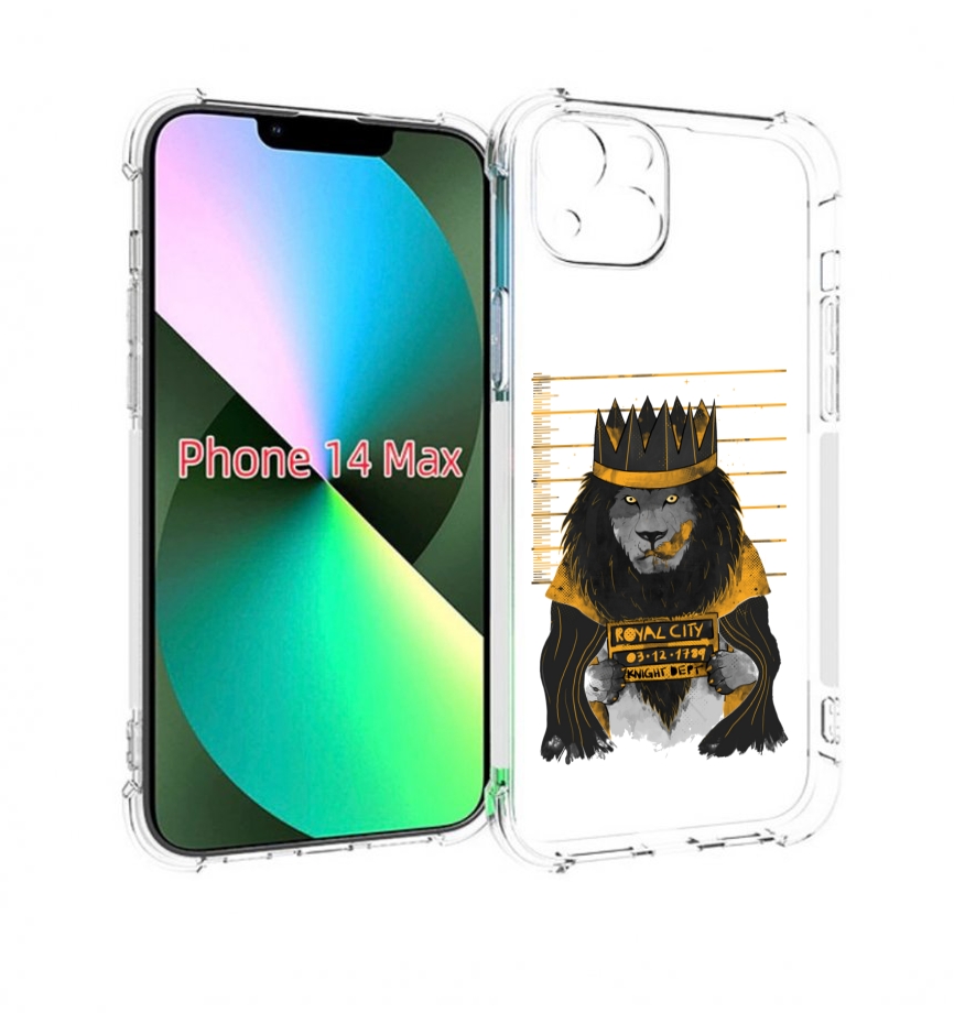 

Чехол MyPads лев в законе для iPhone 14 Plus (6.7), Прозрачный, Tocco
