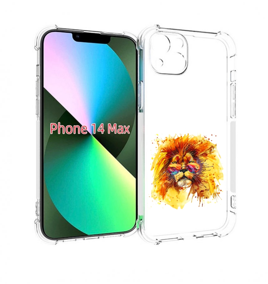 

Чехол MyPads лев в очках для iPhone 14 Plus (6.7), Прозрачный, Tocco