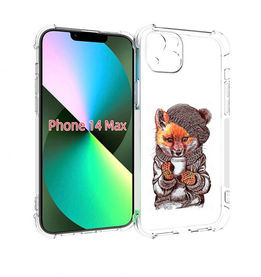 

Чехол MyPads лиса в шапке для iPhone 14 Plus (6.7), Tocco