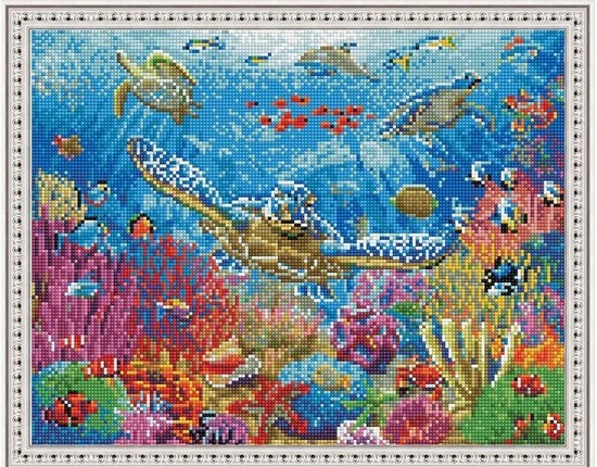 

PaintBoy Алмазная вышивка Подводный мир VA361, 40x50 см