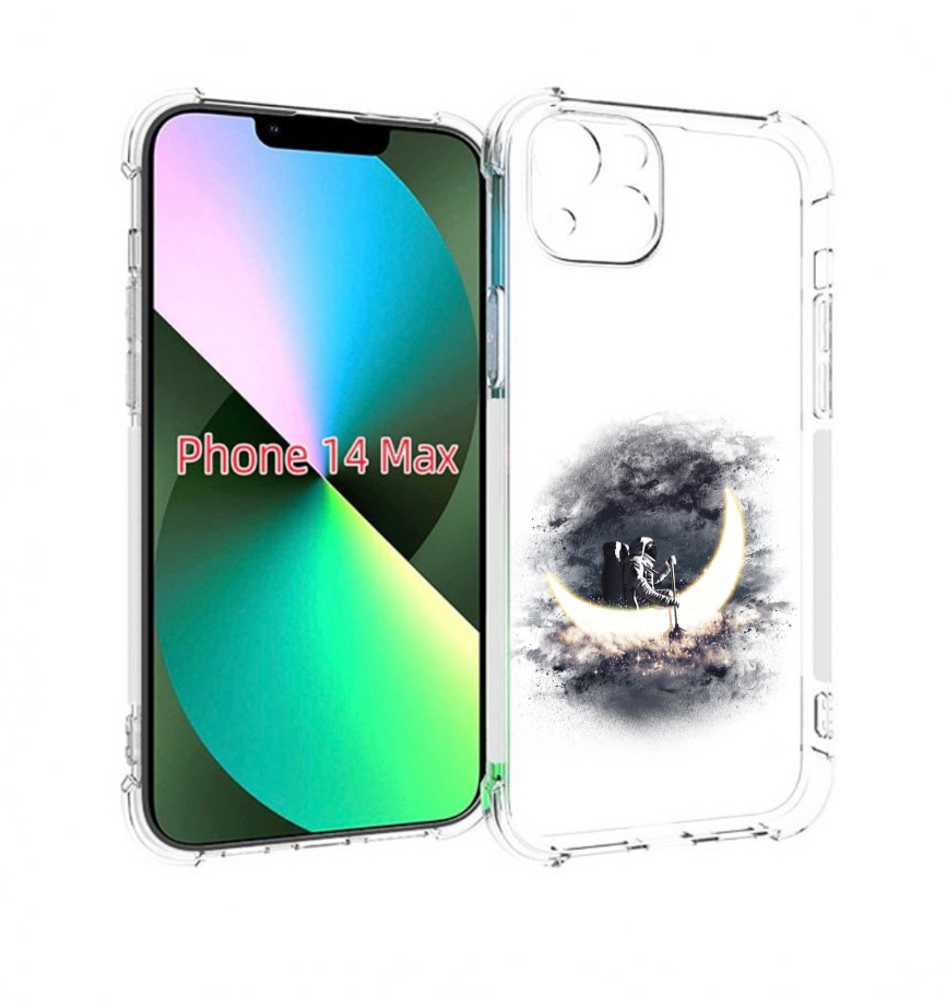 

Чехол MyPads лунный путешественник для iPhone 14 Plus (6.7), Прозрачный, Tocco