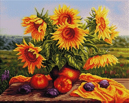 

PaintBoy Алмазная вышивка Подсолнухи UA256, 40x50 см