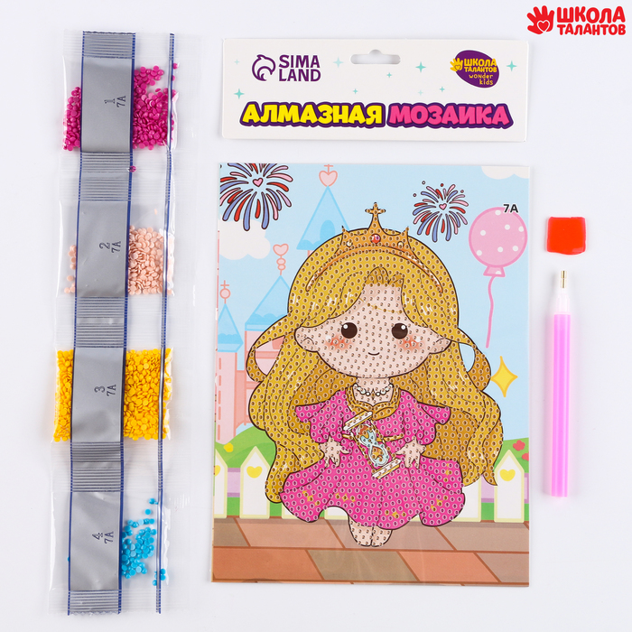 

Алмазная мозаика Школа талантов Манами, 13,7х18,3 см, Манами
