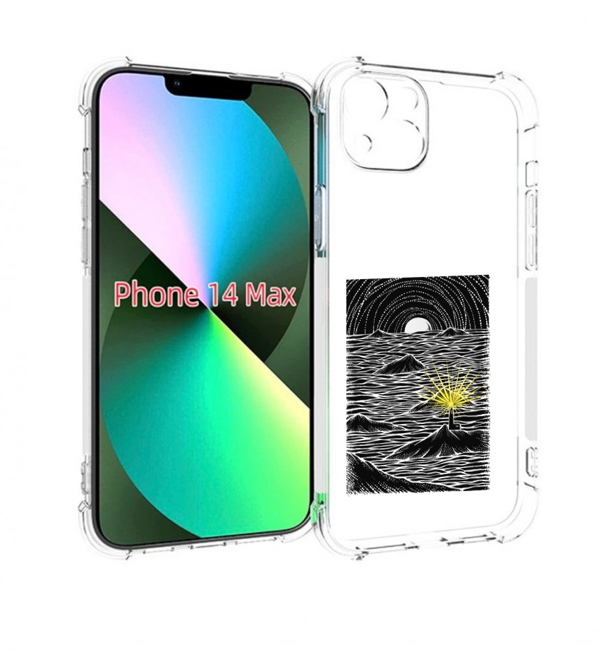 

Чехол MyPads маяк в черно белом море для iPhone 14 Plus (6.7), Прозрачный, Tocco