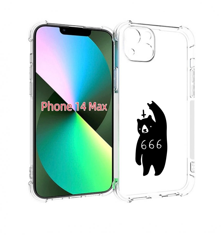 

Чехол MyPads медведь 666 для iPhone 14 Plus (6.7), Прозрачный, Tocco