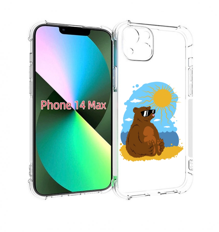 

Чехол MyPads медведь на чиле для iPhone 14 Plus (6.7), Прозрачный, Tocco