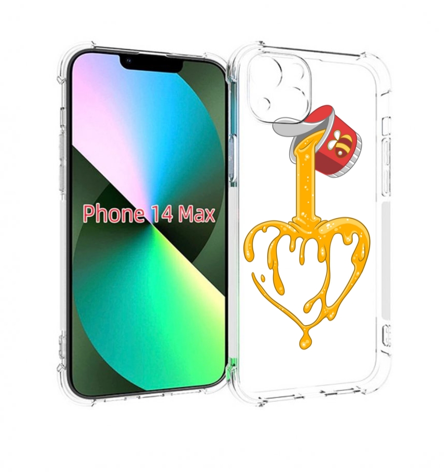 

Чехол MyPads медовое сердце для iPhone 14 Plus (6.7), Прозрачный, Tocco
