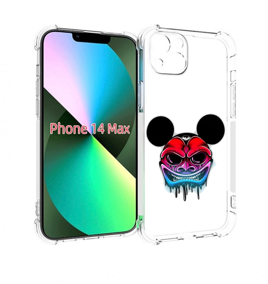 

Чехол MyPads микки в маске для iPhone 14 Plus (6.7), Прозрачный, Tocco