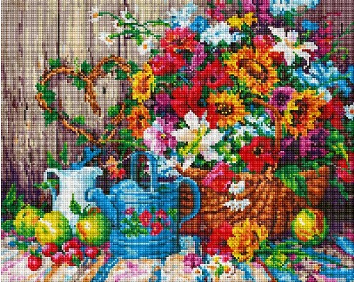 

PaintBoy Алмазная вышивка Садовые цветы UA535, 40x50 см