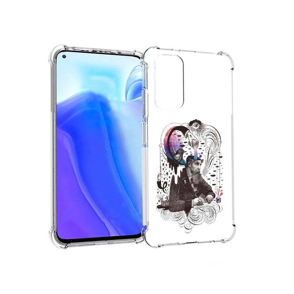 

Чехол MyPads Tocco для Xiaomi Redmi Note 11S абстракция думающий мужчина, Tocco