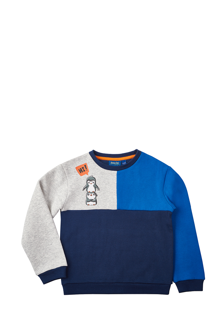 

Свитшот детский Max&Jessi AW23C23303721, синий, серый, 98, AW23C23303721