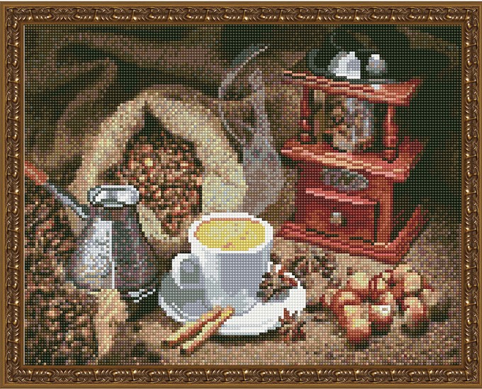 

PaintBoy Алмазная вышивка Свежесваренный кофе VA462, 40x50 см