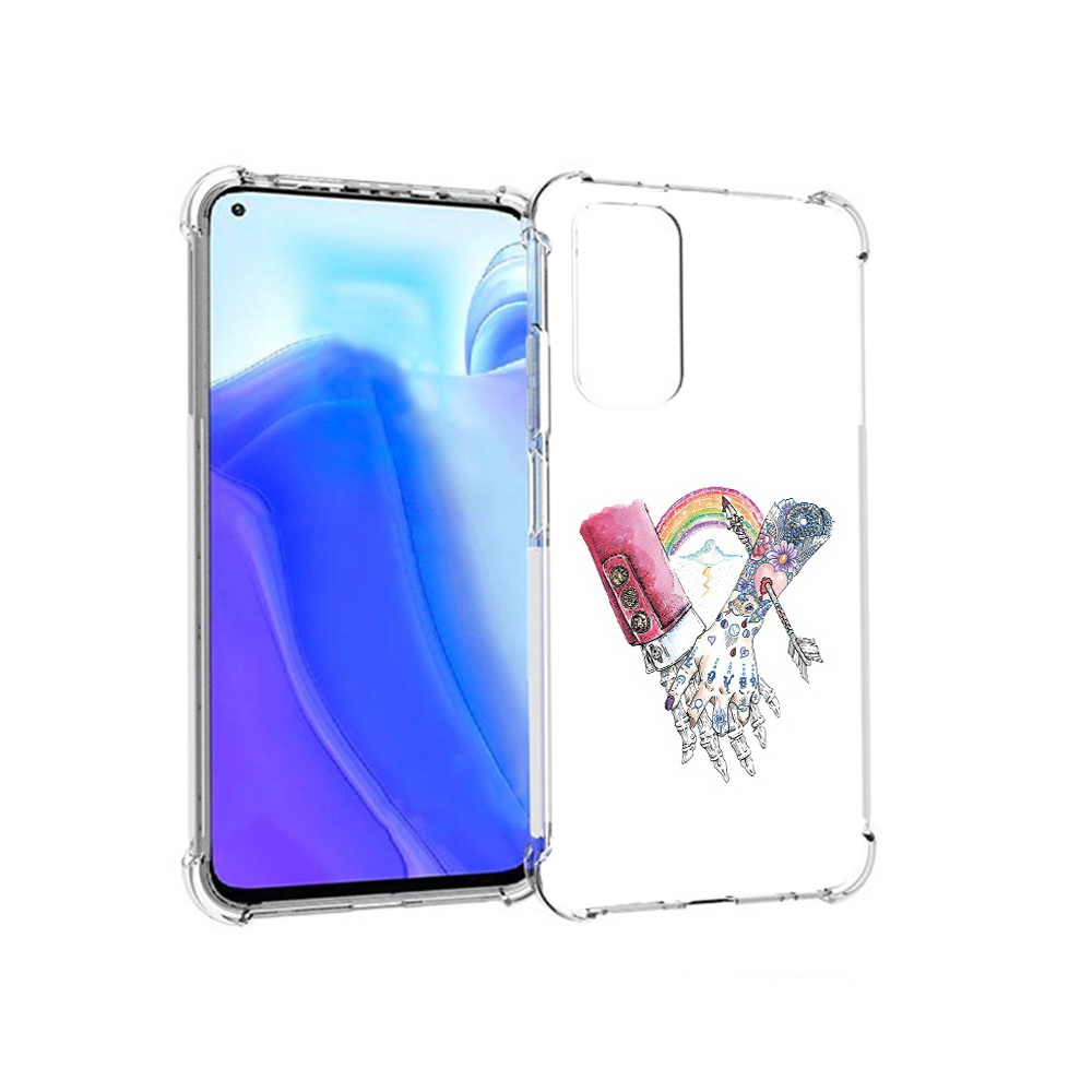 

Чехол MyPads Tocco для Xiaomi Redmi Note 11S абстракция руки в татуировках, Tocco