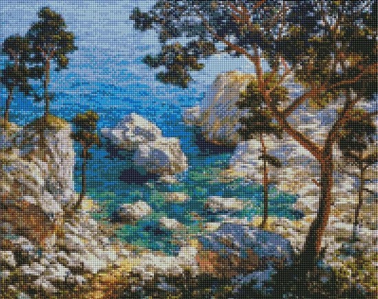 

PaintBoy Алмазная вышивка Скалистый берег у моря UA459, 40x50 см