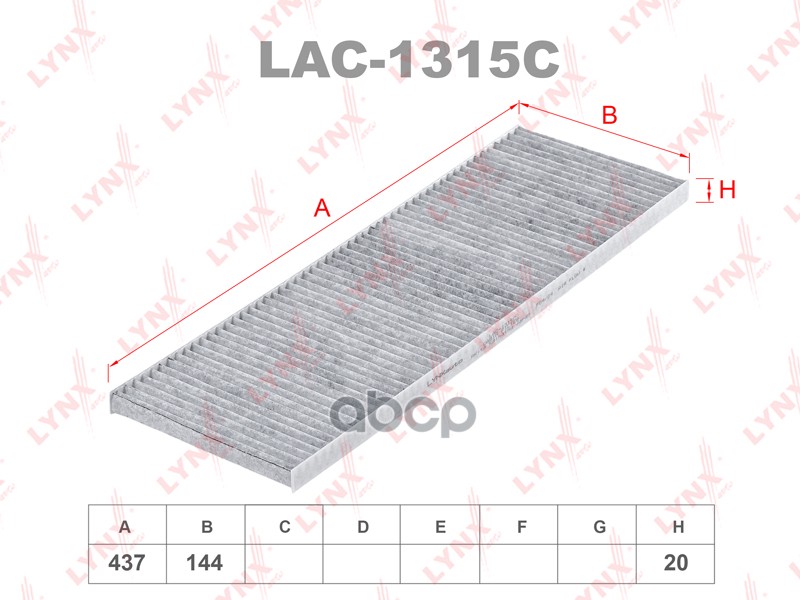 

Фильтр Салонный Угольный Citroen Jumper 94-06 Fiat Ducato 94-02 Peugeot Boxer 94-06 LYNXau