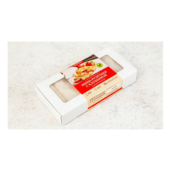 

Мини-рулетики ВкусВилл с клубникой замороженные 200 г