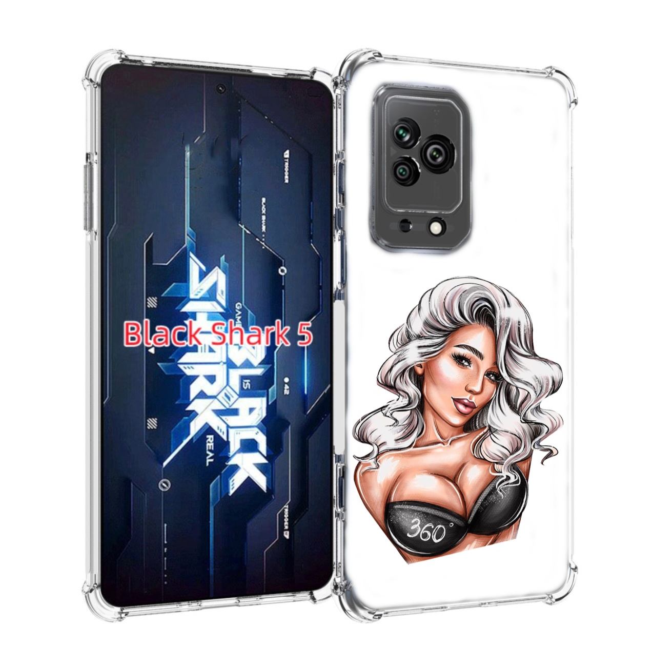 

Чехол MyPads ивлеева-рисунок женский для Xiaomi Black Shark 5, Прозрачный, Tocco