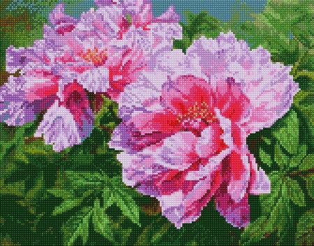 

PaintBoy Алмазная вышивка Цветущие пионы VA172, 40x50 см
