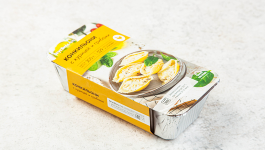 

Конкильони ВкусВиллАйс с курицей и грибами 200 г