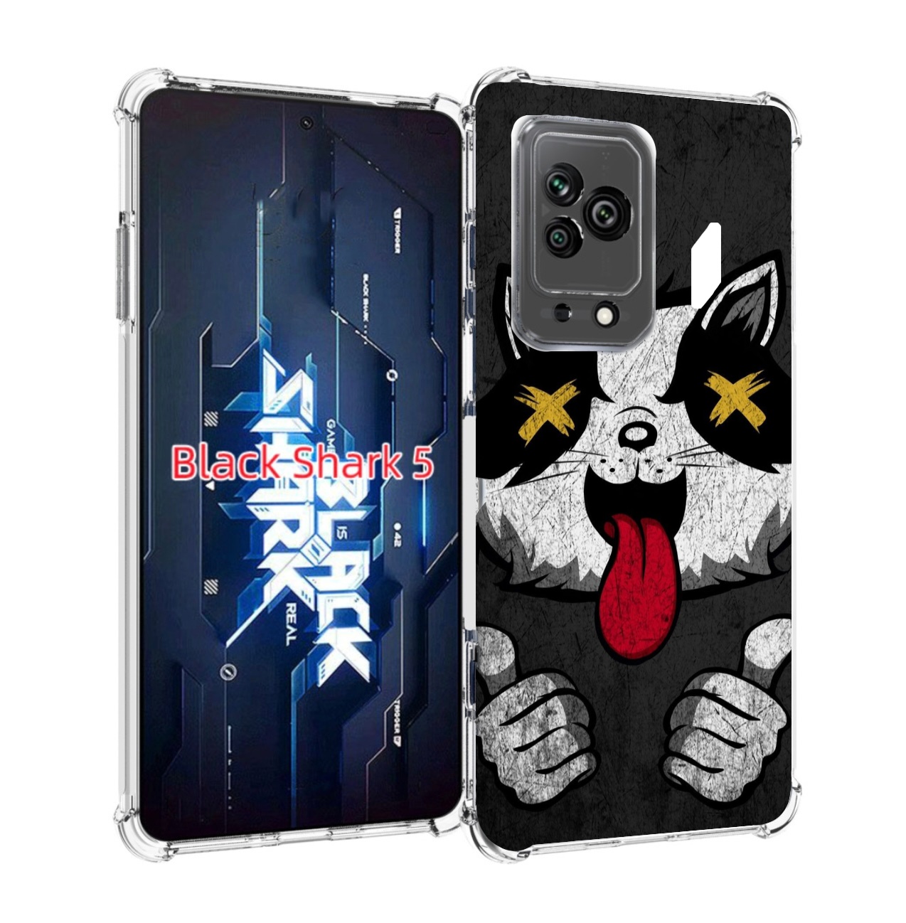

Чехол MyPads классный зверек для Xiaomi Black Shark 5, Прозрачный, Tocco