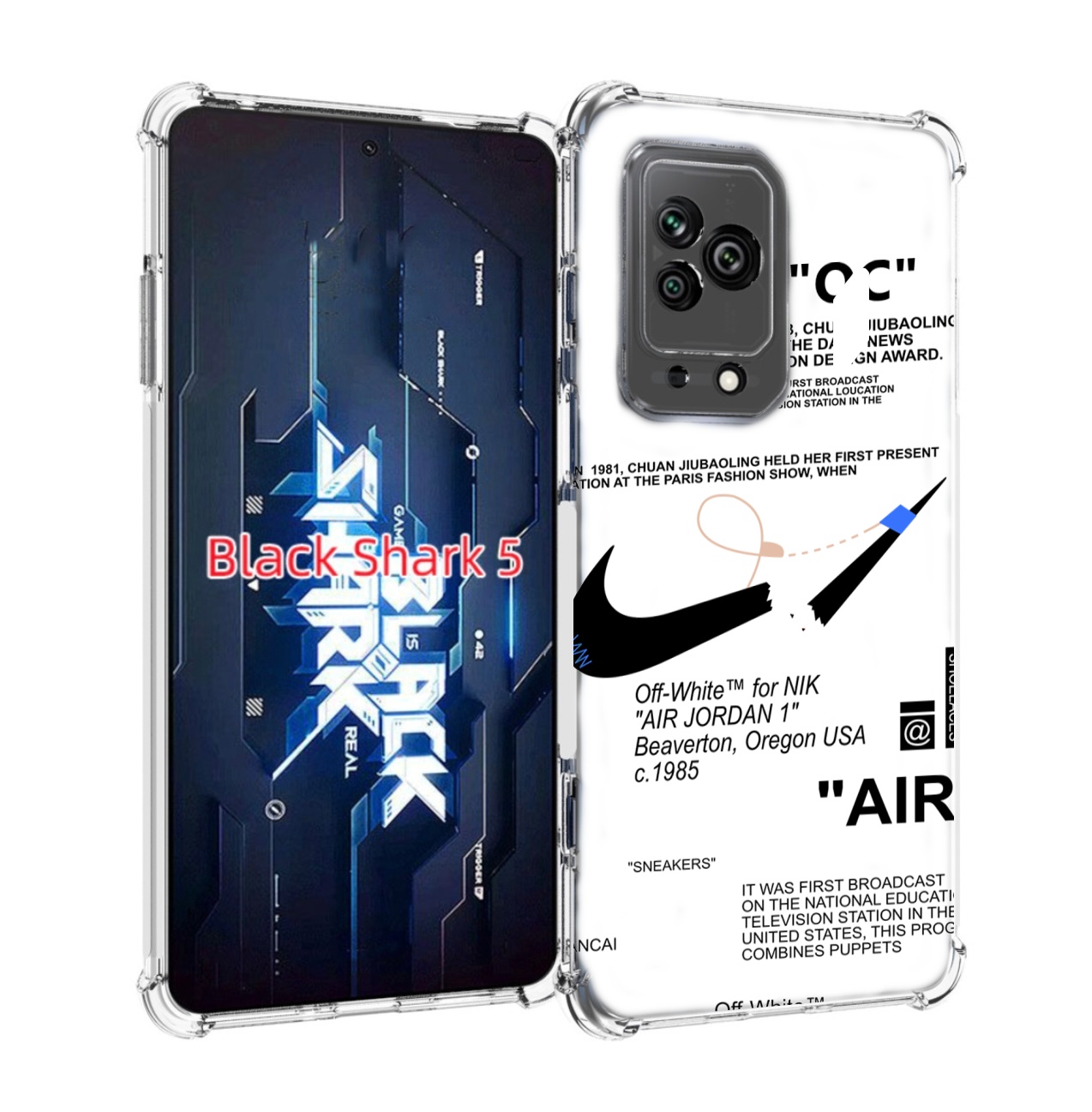 

Чехол MyPads коллаборация-найк для Xiaomi Black Shark 5, Прозрачный, Tocco